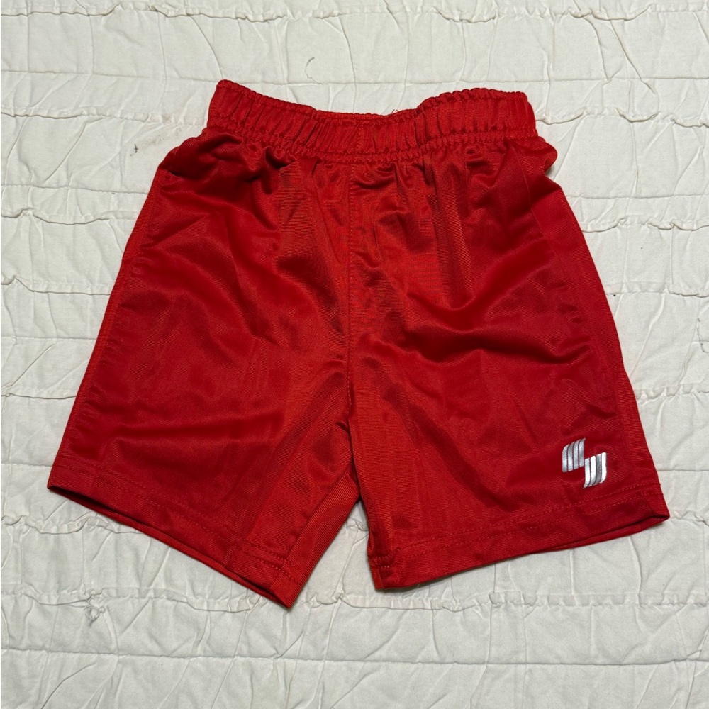 Toddler Red Athletic Shorts